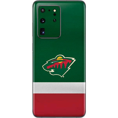 NHL Minnesota Wild Jersey Galaxy S20 Ultra 5G Skin