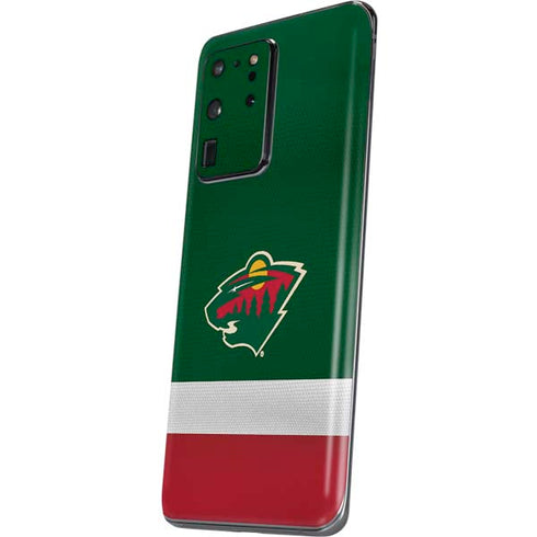 NHL Minnesota Wild Jersey Galaxy S20 Ultra 5G Skin