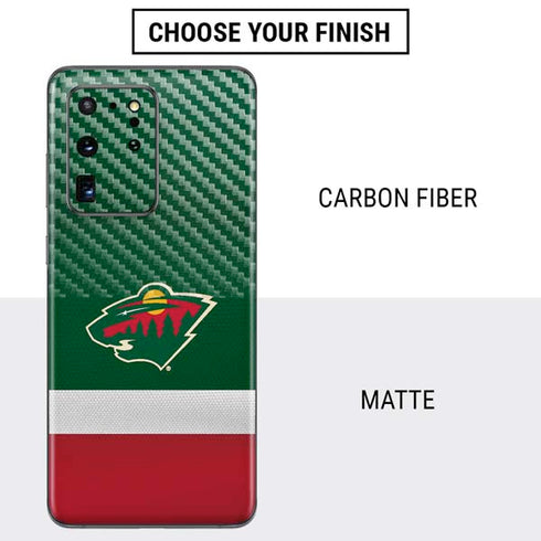 NHL Minnesota Wild Jersey Galaxy S20 Ultra 5G Skin