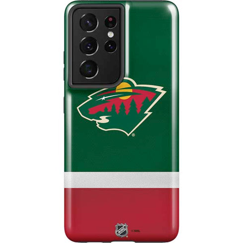 NHL Minnesota Wild Jersey Galaxy S21 Ultra 5G Pro Case