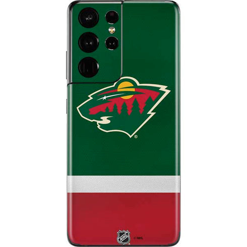 NHL Minnesota Wild Jersey Galaxy S21 Ultra 5G Skin