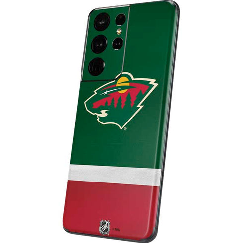 NHL Minnesota Wild Jersey Galaxy S21 Ultra 5G Skin