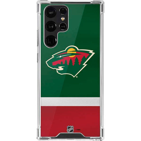 NHL Minnesota Wild Jersey Galaxy S22 Ultra Clear Case
