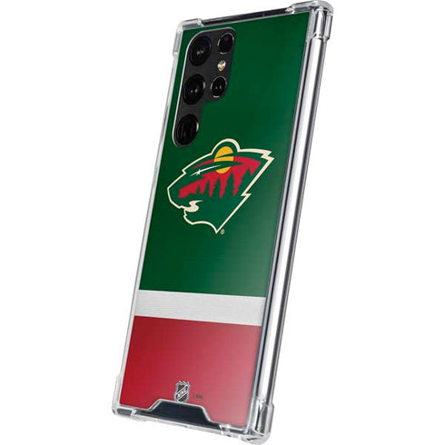 NHL Minnesota Wild Jersey Galaxy S22 Ultra Clear Case