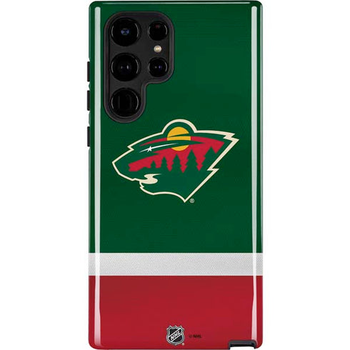NHL Minnesota Wild Jersey Galaxy S22 Ultra Pro Case
