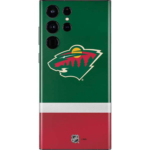 NHL Minnesota Wild Jersey Galaxy S22 Ultra Skin