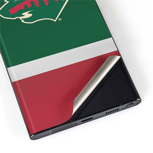 NHL Minnesota Wild Jersey Galaxy S22 Ultra Skin