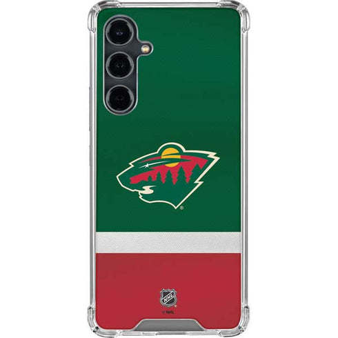 NHL Minnesota Wild Jersey Galaxy S23 FE Clear Case