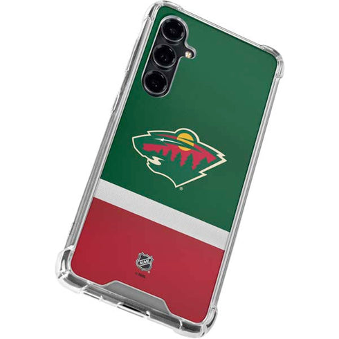 NHL Minnesota Wild Jersey Galaxy S23 FE Clear Case