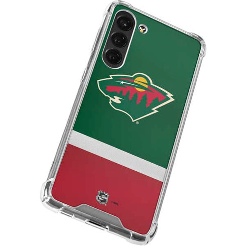 NHL Minnesota Wild Jersey Galaxy S23 Plus Clear Case