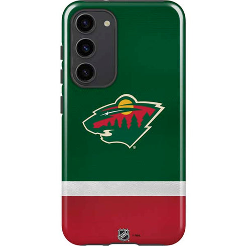NHL Minnesota Wild Jersey Galaxy S23 Plus Pro Case