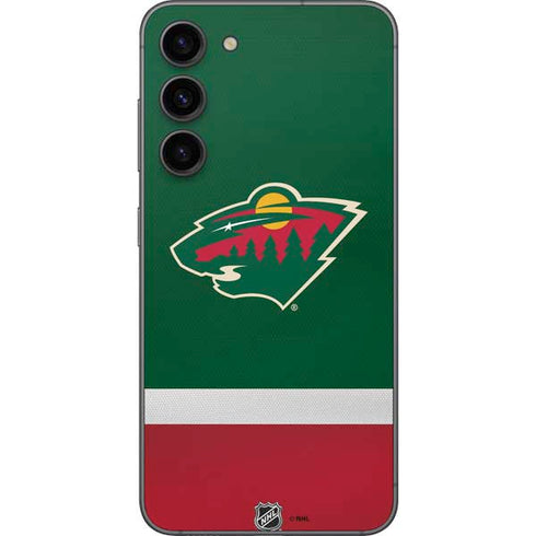 NHL Minnesota Wild Jersey Galaxy S23 Plus Skin