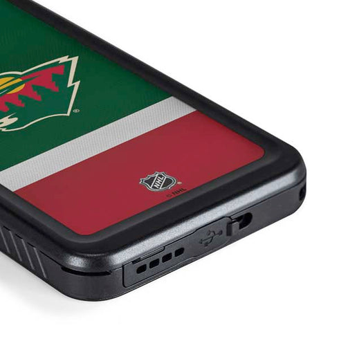 NHL Minnesota Wild Jersey Galaxy S23 Plus Waterproof Case