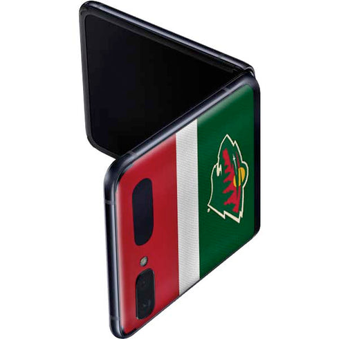 NHL Minnesota Wild Jersey Galaxy Z Flip Skin