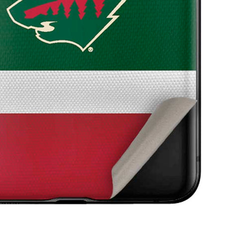 NHL Minnesota Wild Jersey Galaxy Z Flip Skin