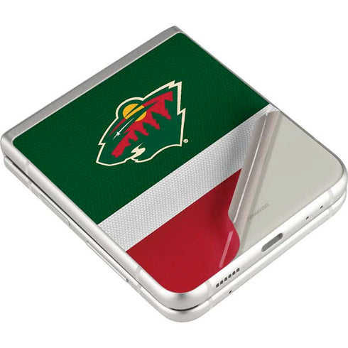 NHL Minnesota Wild Jersey Galaxy Z Flip3 5G Skin