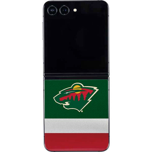 NHL Minnesota Wild Jersey Galaxy Z Flip5 5G Skin