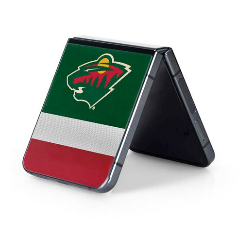 NHL Minnesota Wild Jersey Galaxy Z Flip5 5G Skin