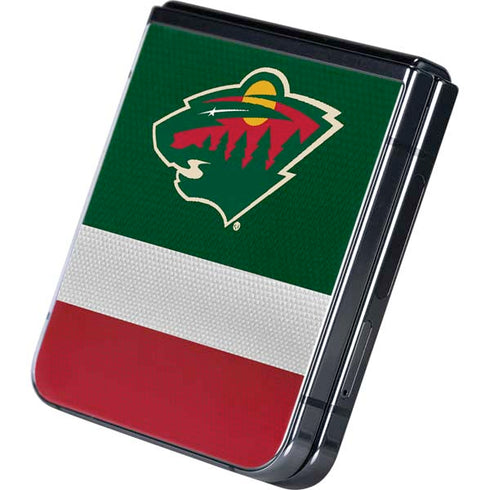 NHL Minnesota Wild Jersey Galaxy Z Flip5 5G Skin