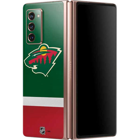 NHL Minnesota Wild Jersey Galaxy Z Fold2 5G Skin