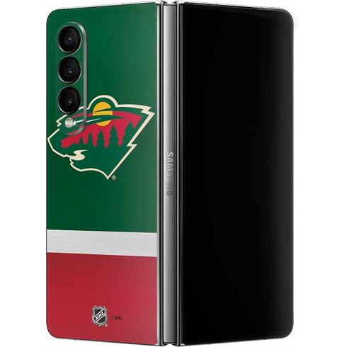 NHL Minnesota Wild Jersey Galaxy Z Fold4 5G Skin