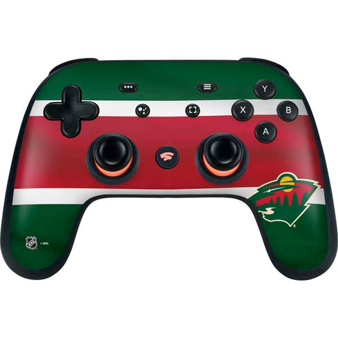 NHL Minnesota Wild Jersey Google Stadia Controller Skin