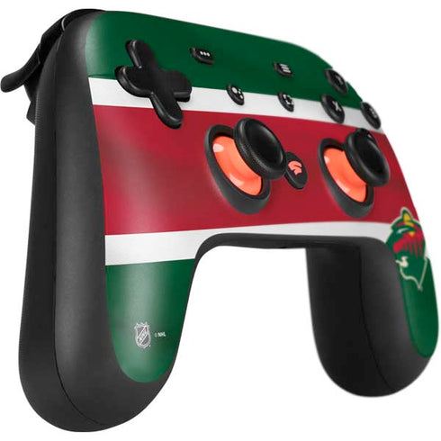 NHL Minnesota Wild Jersey Google Stadia Controller Skin
