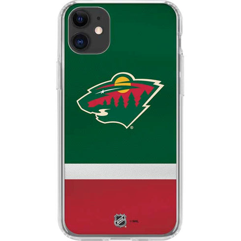 NHL Minnesota Wild Jersey iPhone 11 Clear Case