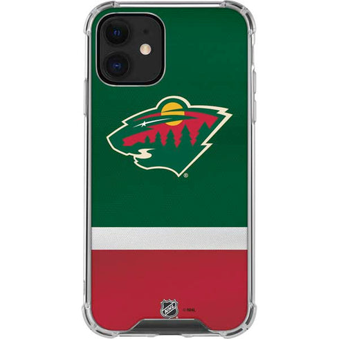 NHL Minnesota Wild Jersey iPhone 12 Mini Clear Case