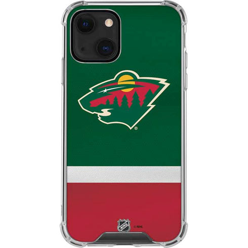 NHL Minnesota Wild Jersey iPhone 13 Clear Case