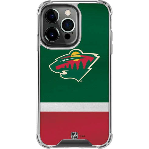 NHL Minnesota Wild Jersey iPhone 13 Pro Clear Case