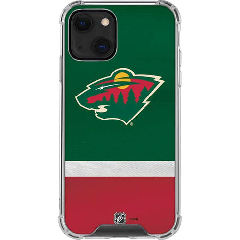 NHL Minnesota Wild Jersey iPhone 14 Plus Clear Case