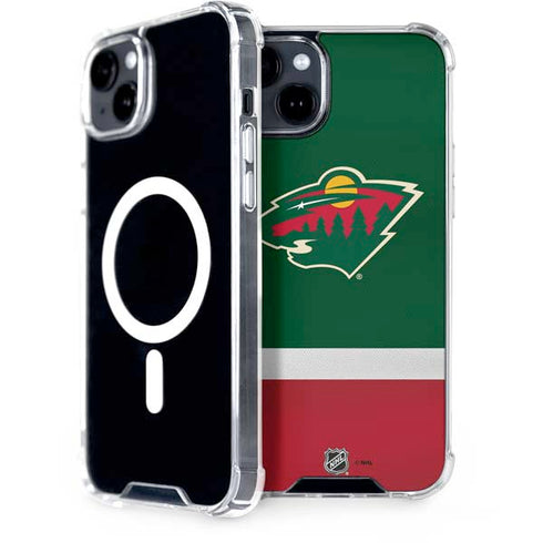 NHL Minnesota Wild Jersey iPhone 15 Plus MagSafe Case