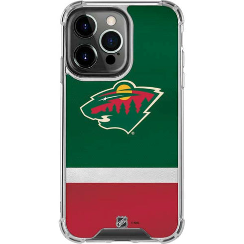 NHL Minnesota Wild Jersey iPhone 14 Pro Clear Case