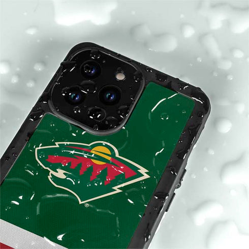 NHL Minnesota Wild Jersey iPhone 14 Pro Max Waterproof Case