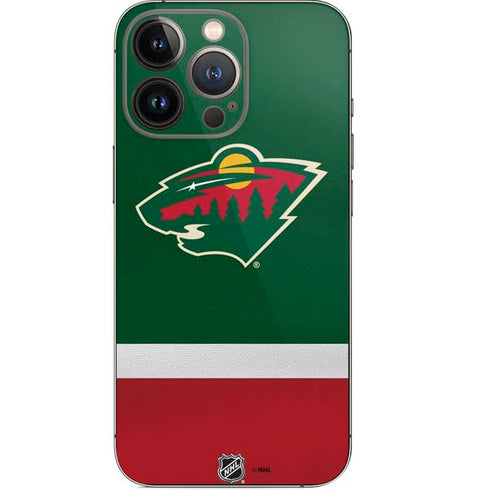 NHL Minnesota Wild Jersey iPhone 14 Pro Skin