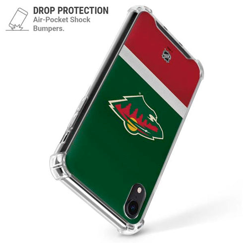 NHL Minnesota Wild Jersey iPhone XR Clear Case