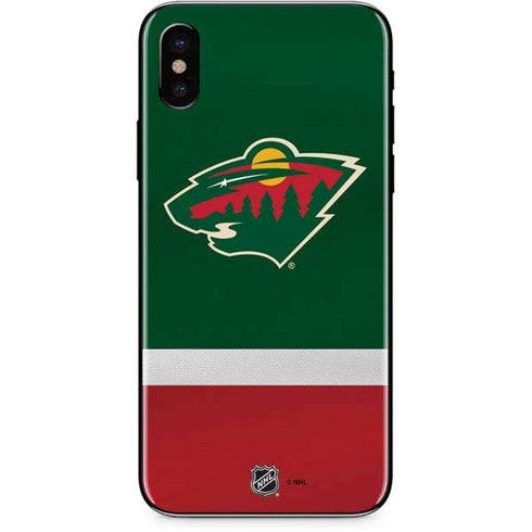 NHL Minnesota Wild Jersey iPhone XS Max Skin