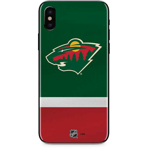 NHL Minnesota Wild Jersey iPhone XS Skin