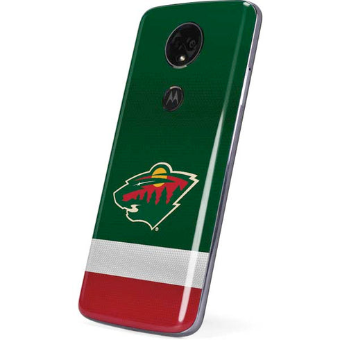 NHL Minnesota Wild Jersey Moto E5 Plus Skin