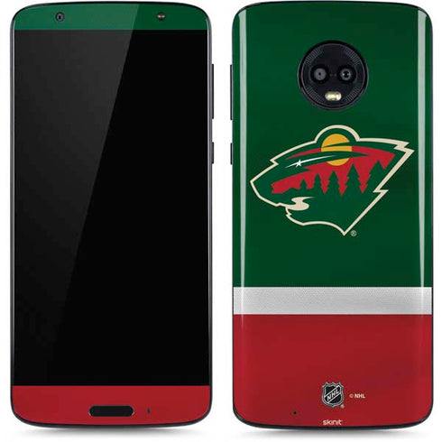 NHL Minnesota Wild Jersey Moto G6 Skin