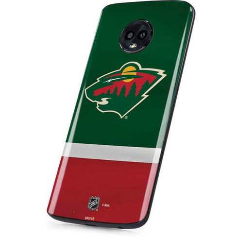 NHL Minnesota Wild Jersey Moto G6 Skin
