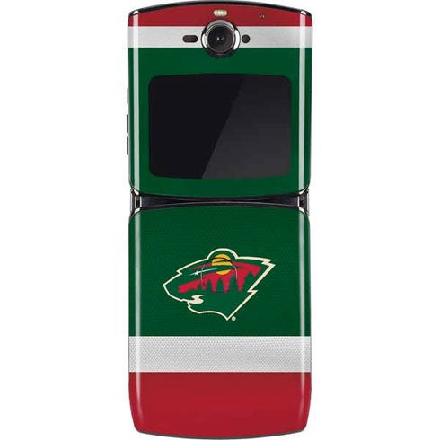 NHL Minnesota Wild Jersey Motorola RAZR Skin