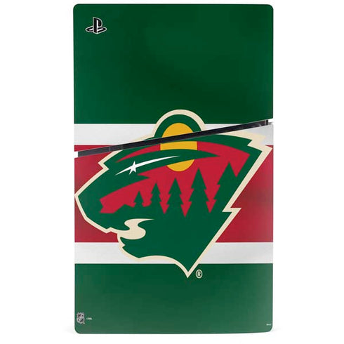 NHL Minnesota Wild Jersey PS5 Slim Disk Console Skin