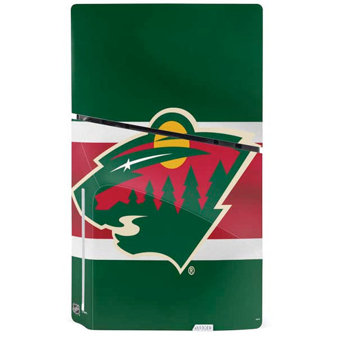 NHL Minnesota Wild Jersey PS5 Slim Disk Console Skin