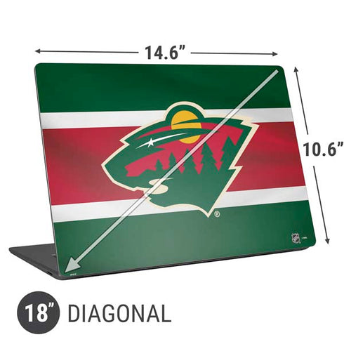 NHL Minnesota Wild Jersey Universal Laptop 18in (14.6 x 10.6in) Skin