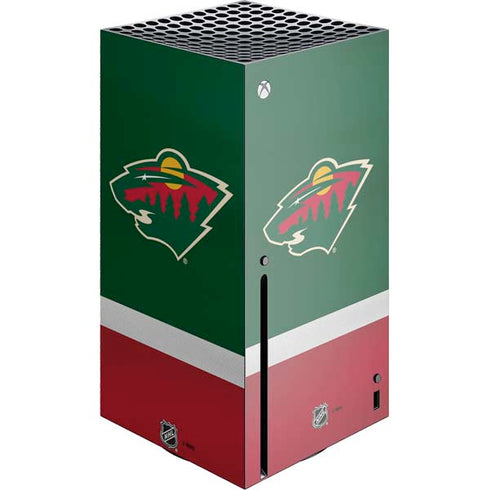 NHL Minnesota Wild Jersey Xbox Series X Console Skin