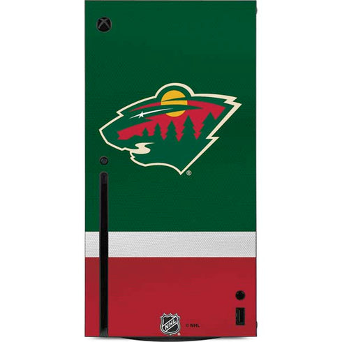 NHL Minnesota Wild Jersey Xbox Series X Console Skin