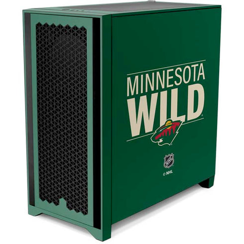 NHL Minnesota Wild Lineup Corsair 4000D Tempered Glass Mid-Tower ATX Case Skin
