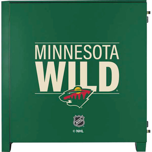 NHL Minnesota Wild Lineup Corsair 4000D Tempered Glass Mid-Tower ATX Case Skin